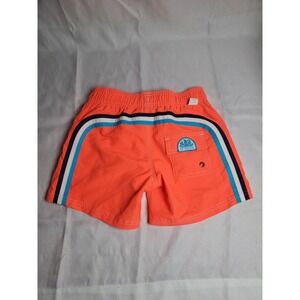 Boys SUNDEK Swim Trunks Size 8 ● Coral With Blue Stripes